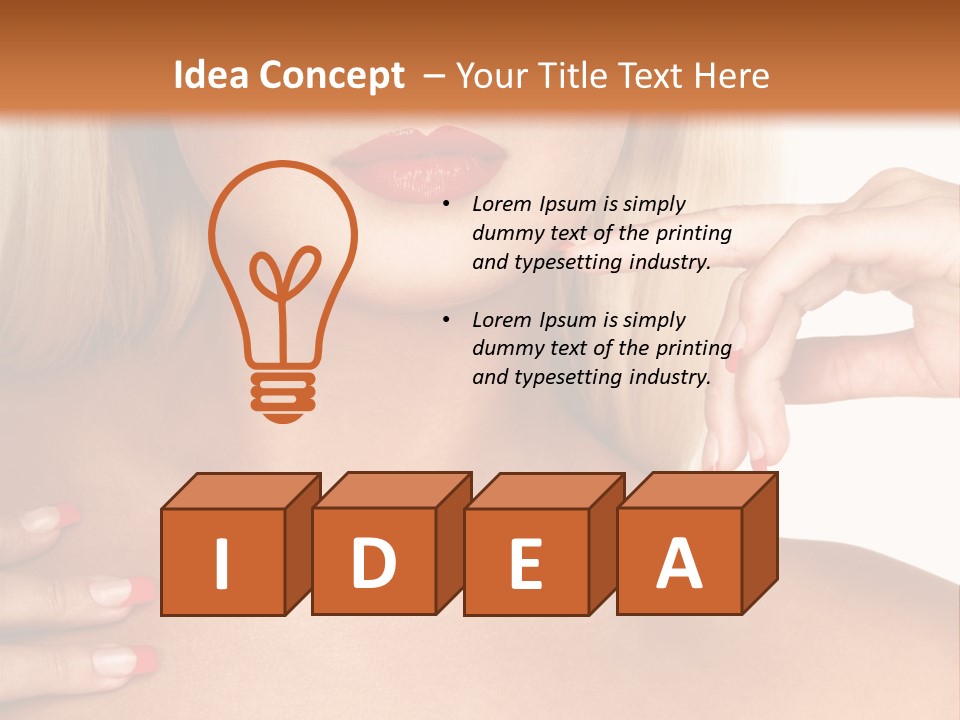 Gorgeous Beautiful Lady PowerPoint Template