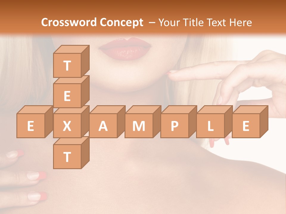 Gorgeous Beautiful Lady PowerPoint Template