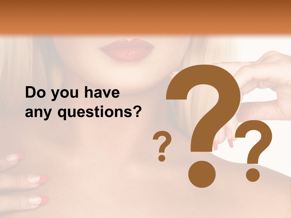 Gorgeous Beautiful Lady PowerPoint Template