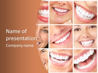 Lady Whitening Man PowerPoint Template