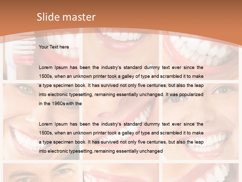 Lady Whitening Man PowerPoint Template
