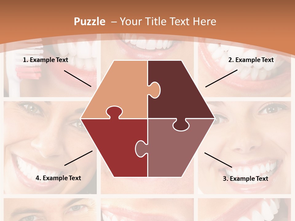 Lady Whitening Man PowerPoint Template