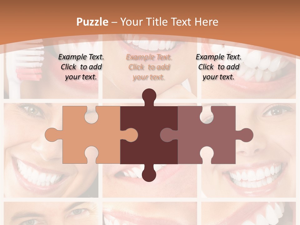 Lady Whitening Man PowerPoint Template