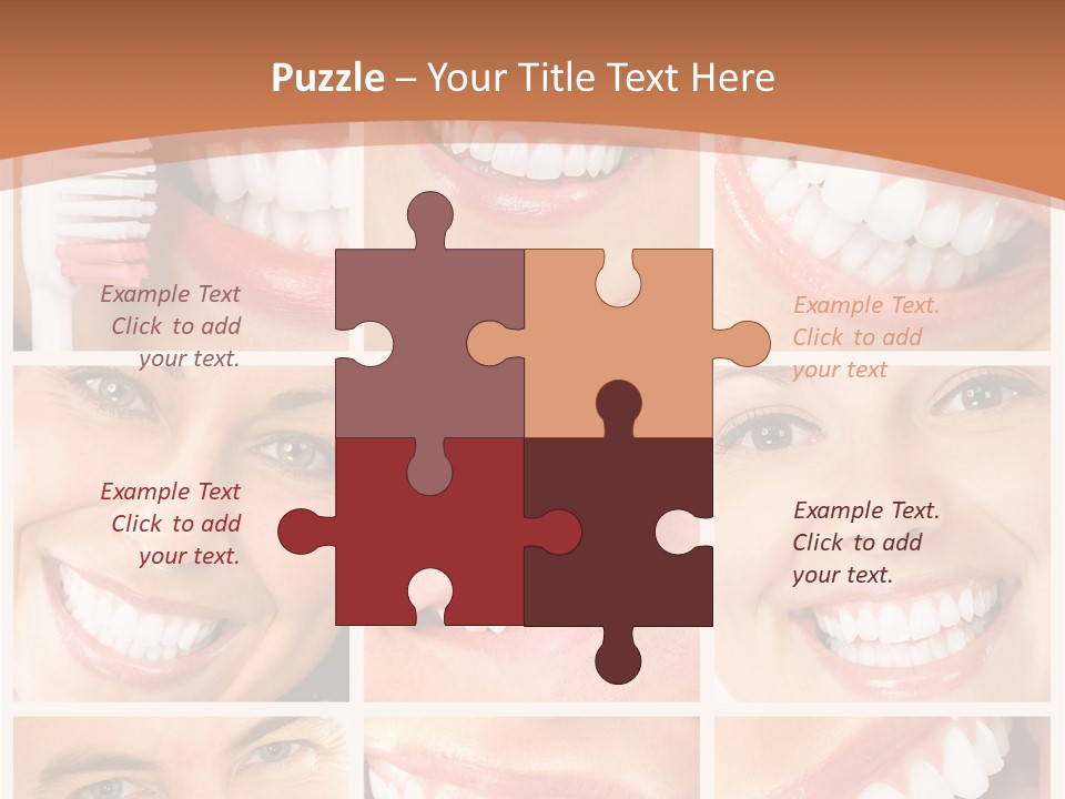 Lady Whitening Man PowerPoint Template