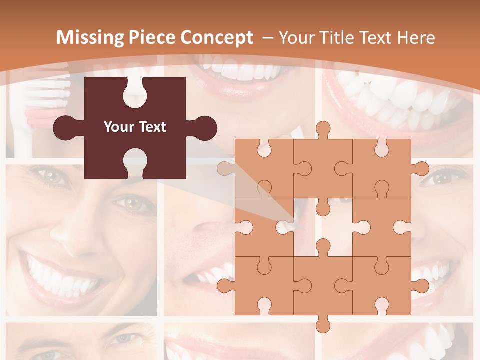 Lady Whitening Man PowerPoint Template