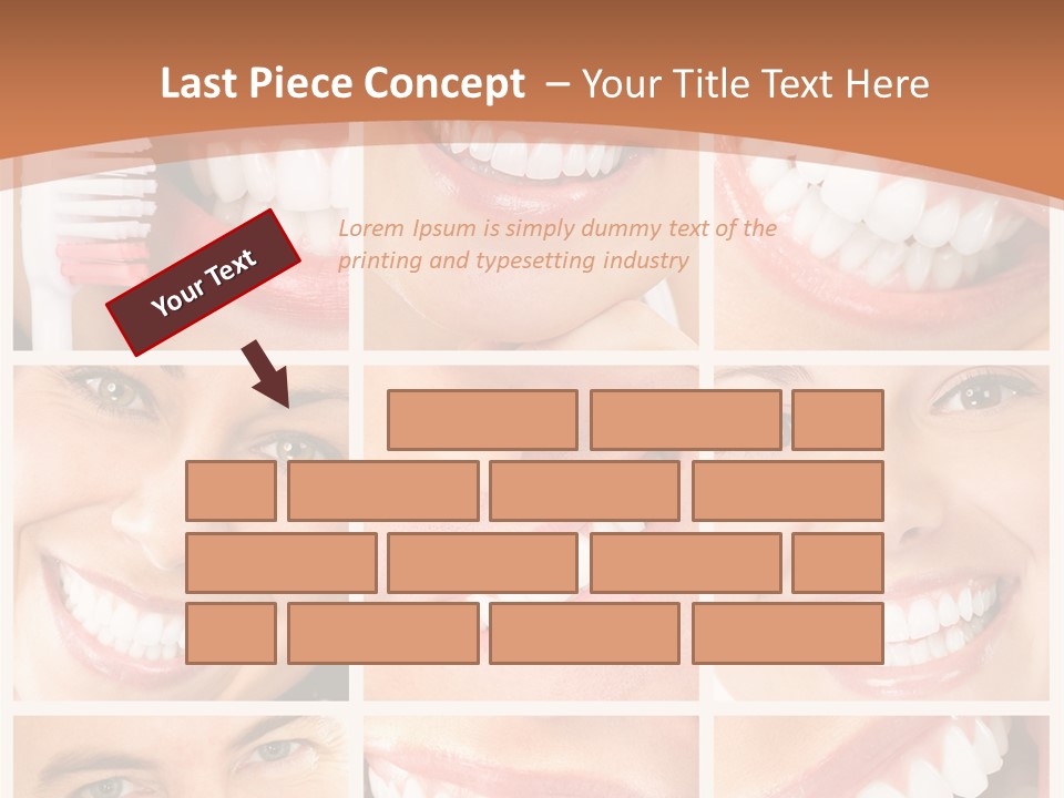 Lady Whitening Man PowerPoint Template