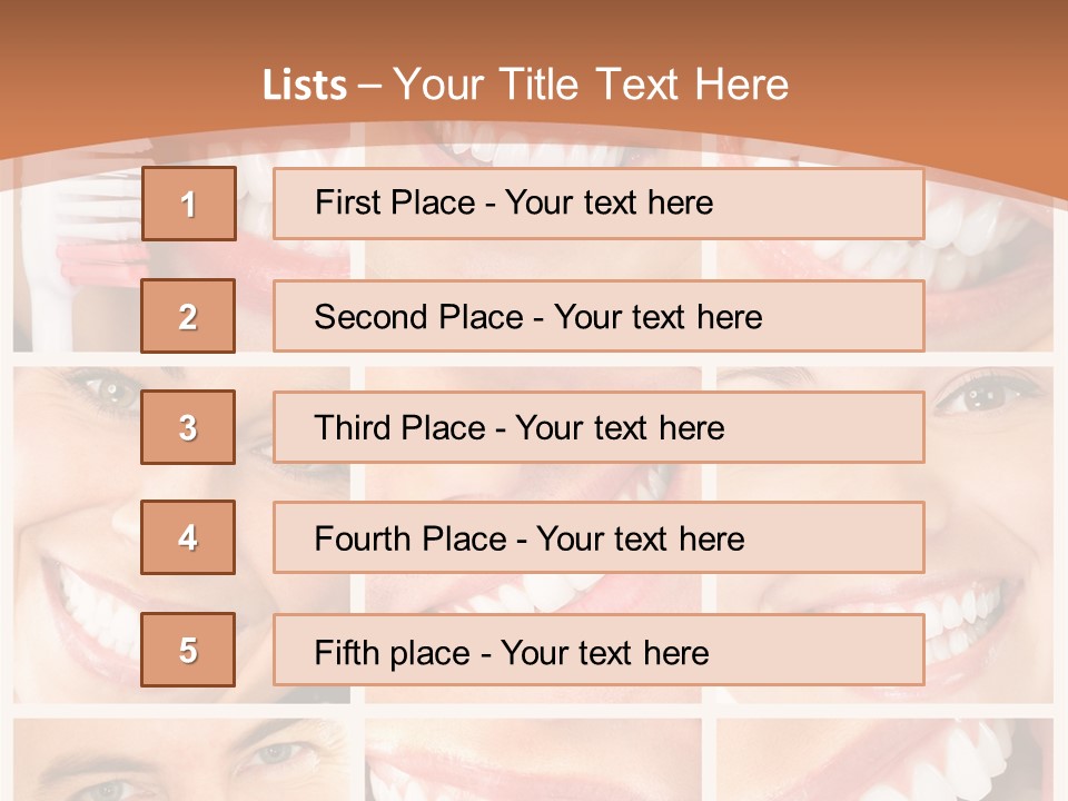 Lady Whitening Man PowerPoint Template