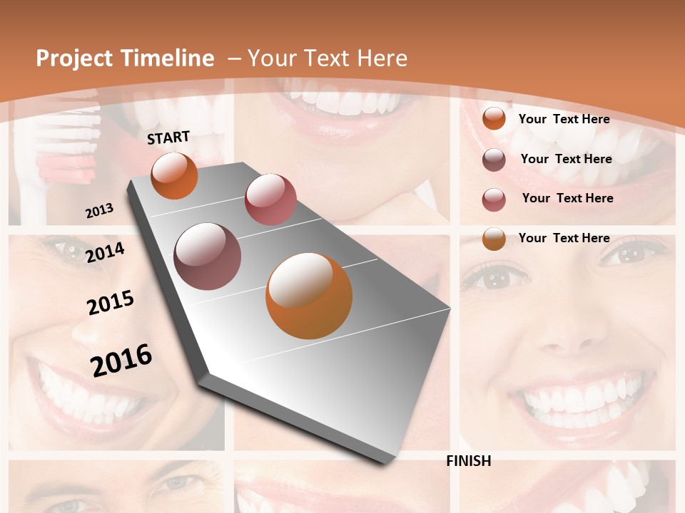Lady Whitening Man PowerPoint Template