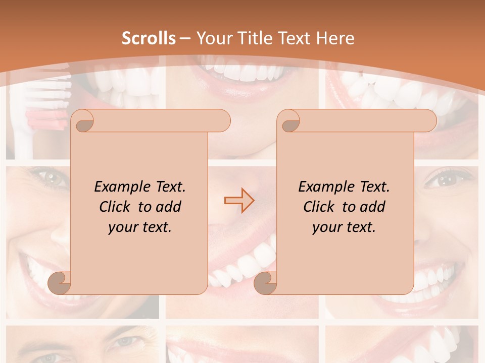 Lady Whitening Man PowerPoint Template