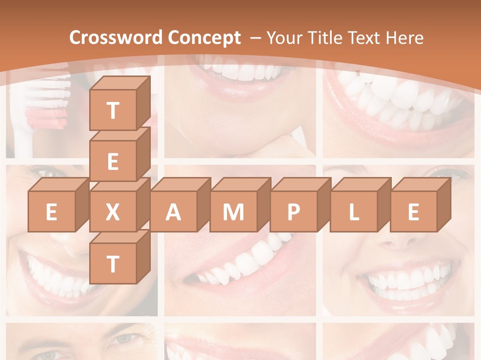 Lady Whitening Man PowerPoint Template