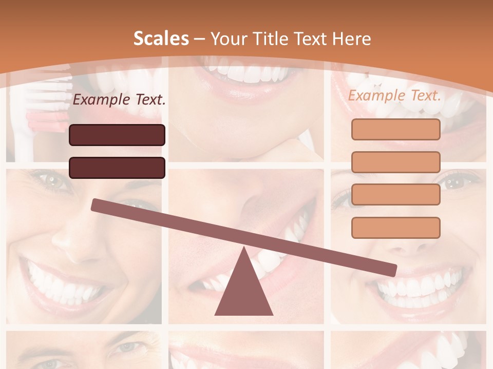 Lady Whitening Man PowerPoint Template