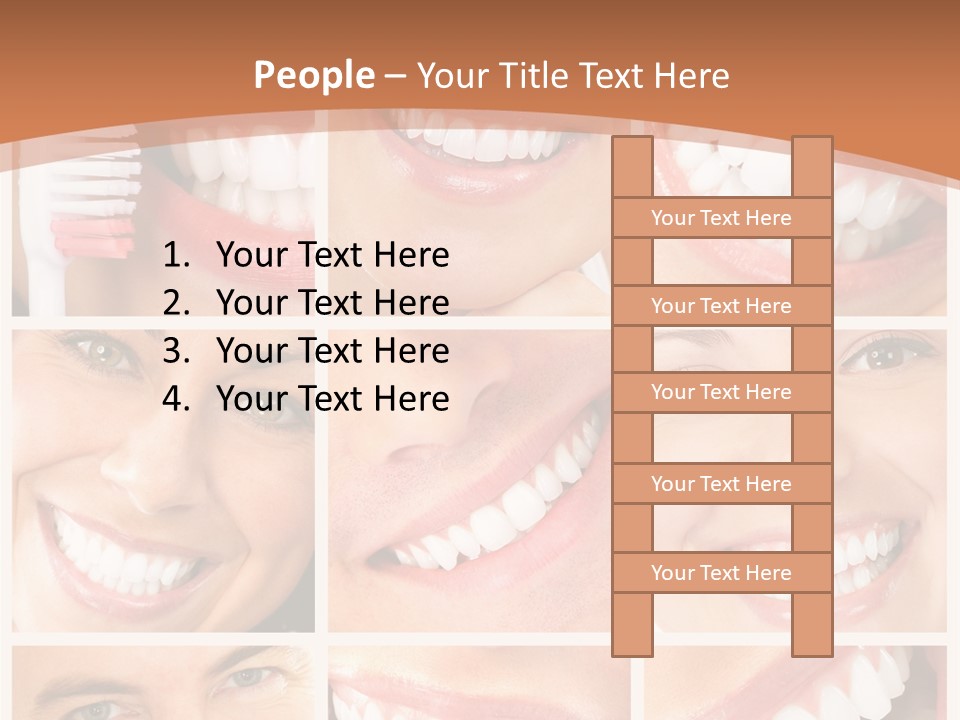 Lady Whitening Man PowerPoint Template