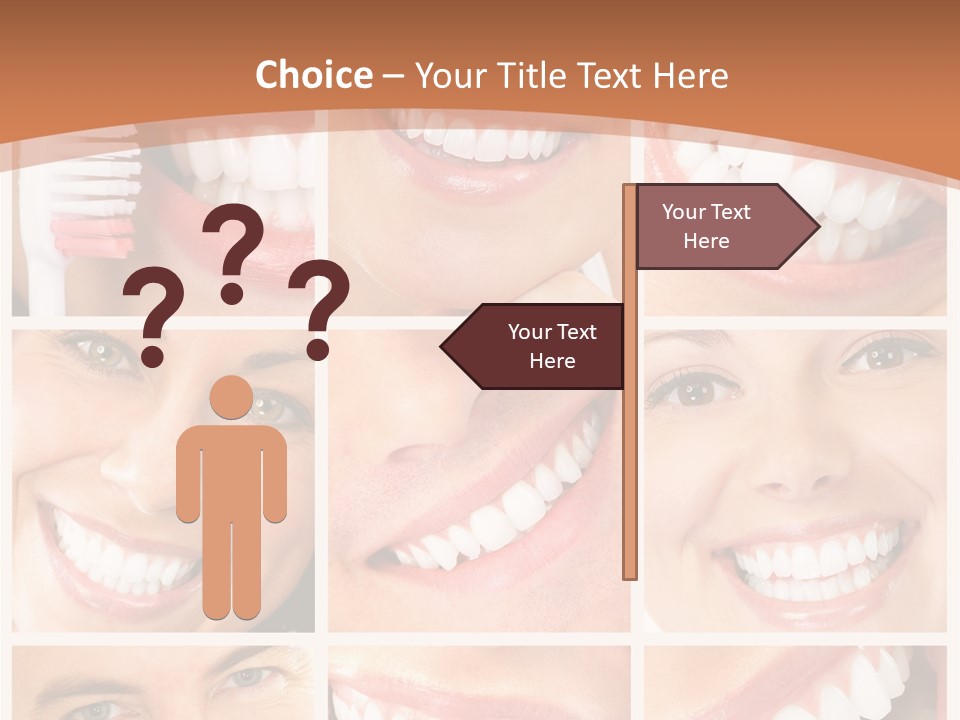 Lady Whitening Man PowerPoint Template