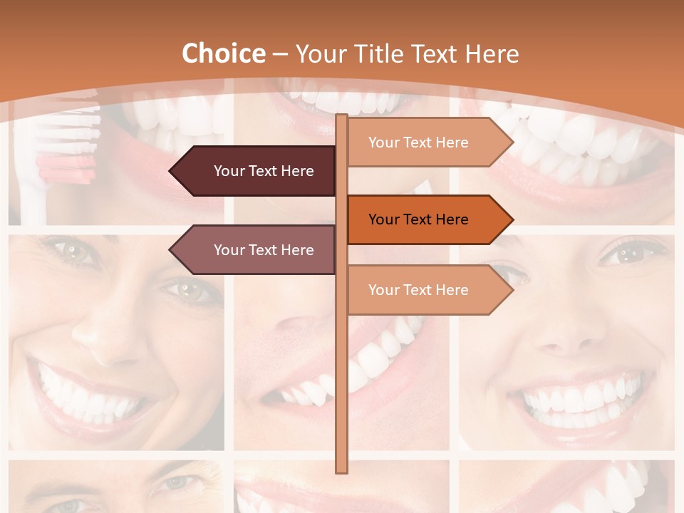 Lady Whitening Man PowerPoint Template