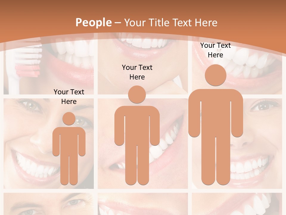 Lady Whitening Man PowerPoint Template