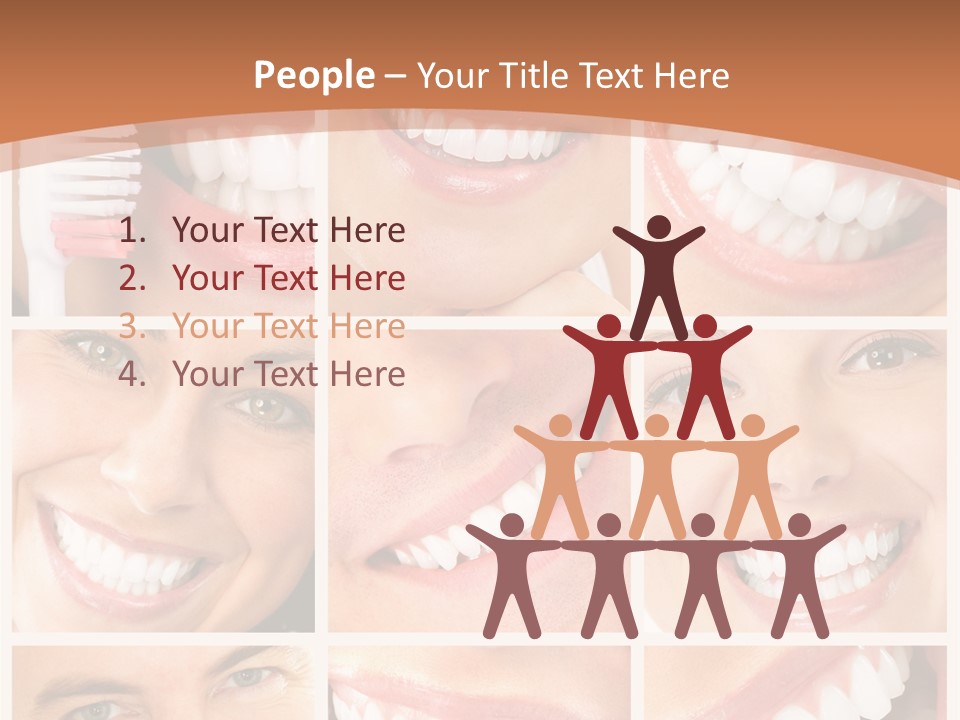 Lady Whitening Man PowerPoint Template