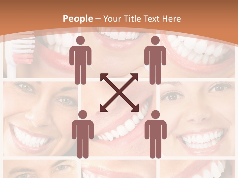 Lady Whitening Man PowerPoint Template