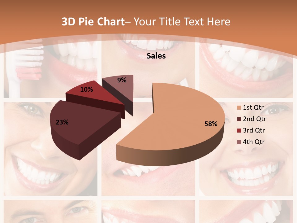 Lady Whitening Man PowerPoint Template