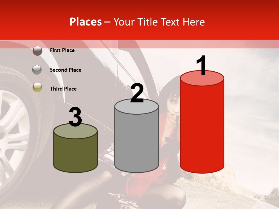 Attractive Luggage Young PowerPoint Template