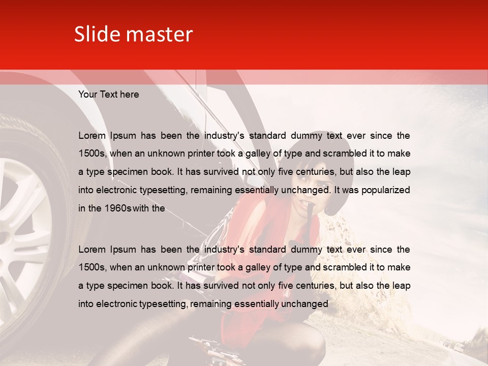 Attractive Luggage Young PowerPoint Template