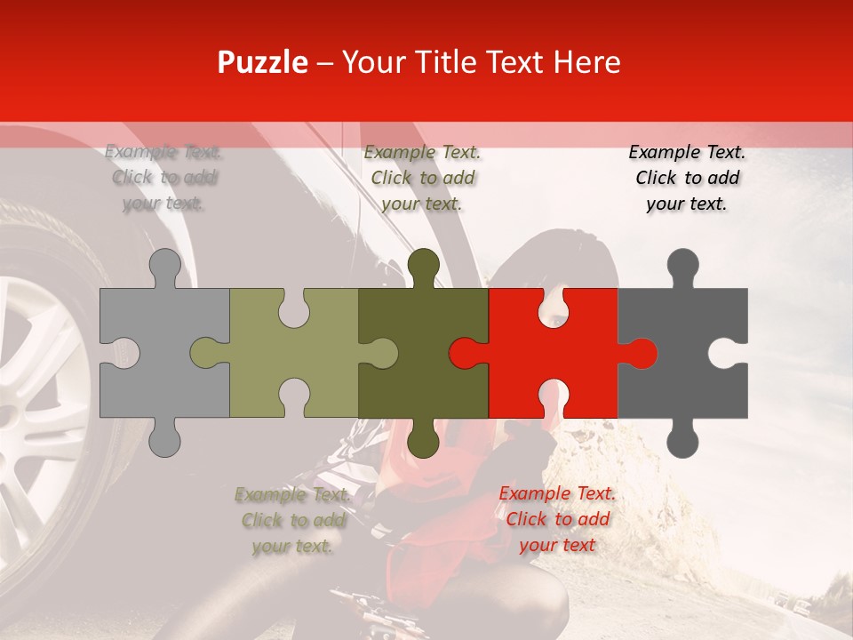 Attractive Luggage Young PowerPoint Template