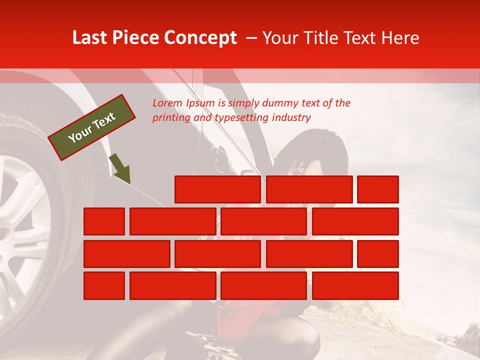 Attractive Luggage Young PowerPoint Template