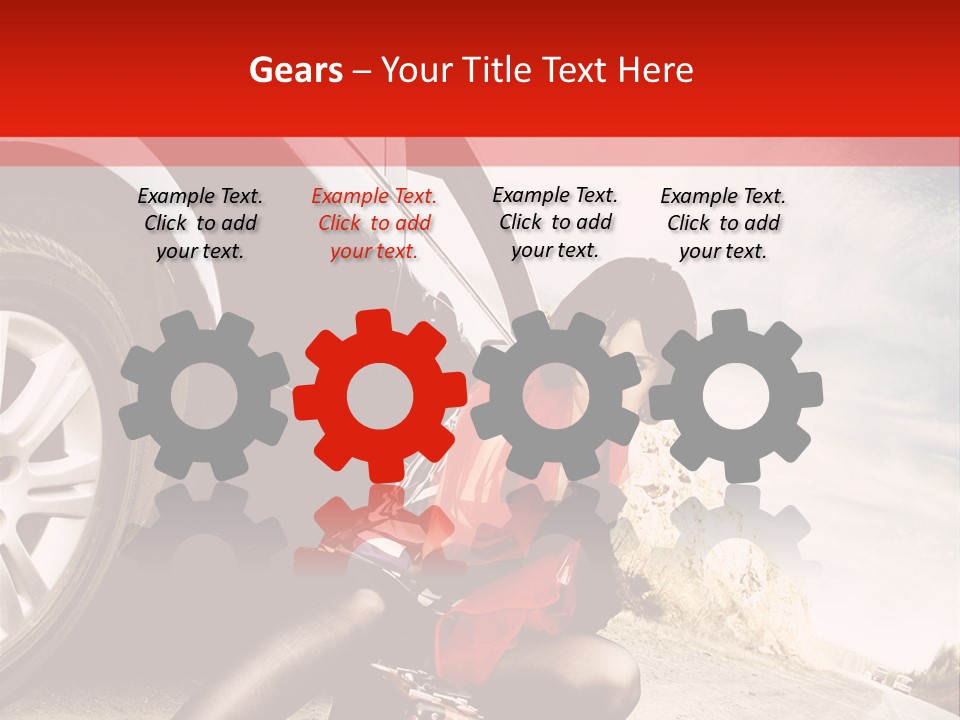 Attractive Luggage Young PowerPoint Template