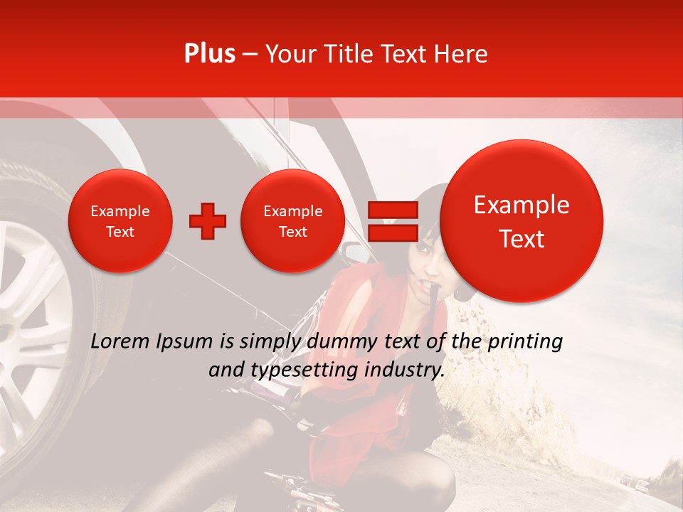 Attractive Luggage Young PowerPoint Template