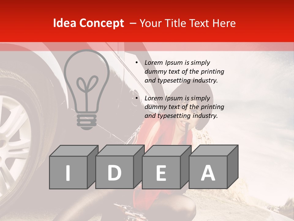 Attractive Luggage Young PowerPoint Template