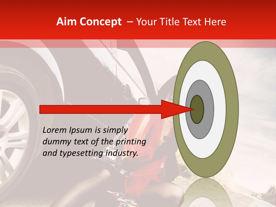 Attractive Luggage Young PowerPoint Template