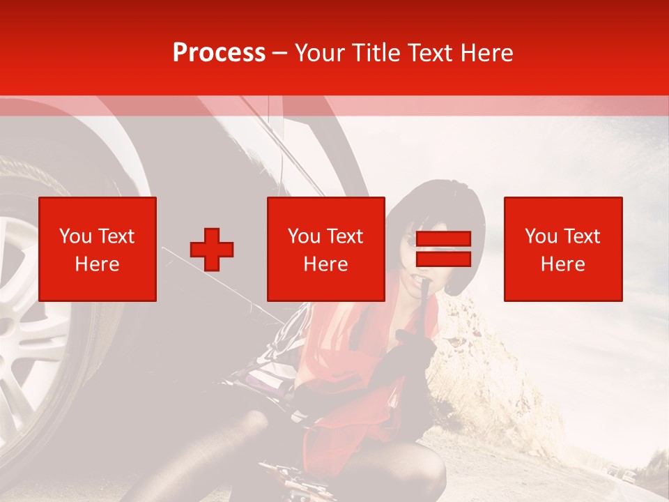 Attractive Luggage Young PowerPoint Template