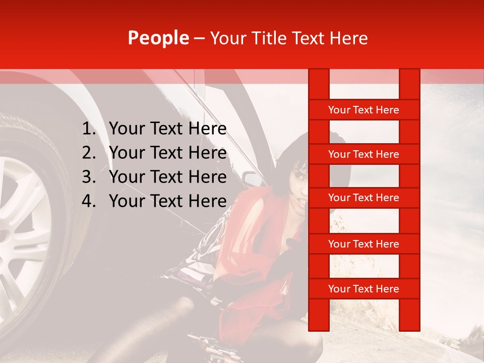 Attractive Luggage Young PowerPoint Template