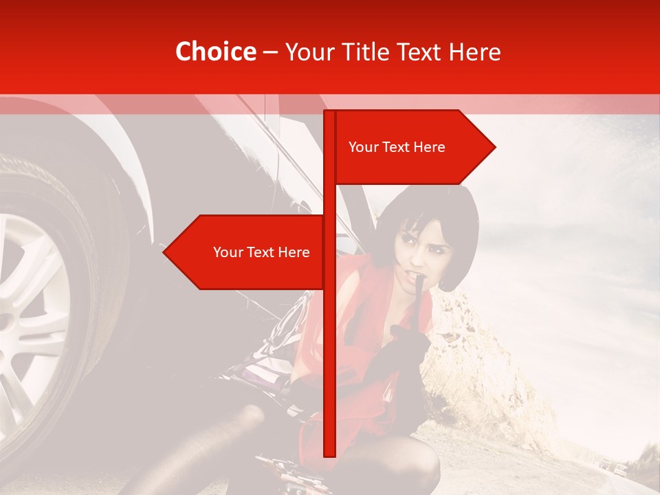 Attractive Luggage Young PowerPoint Template