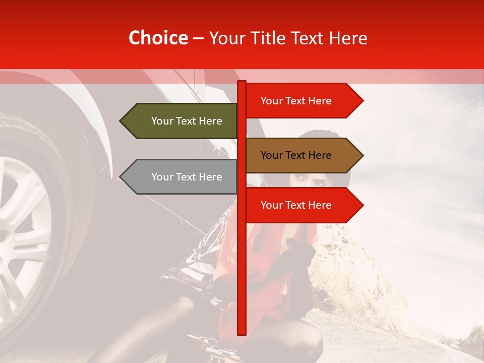 Attractive Luggage Young PowerPoint Template
