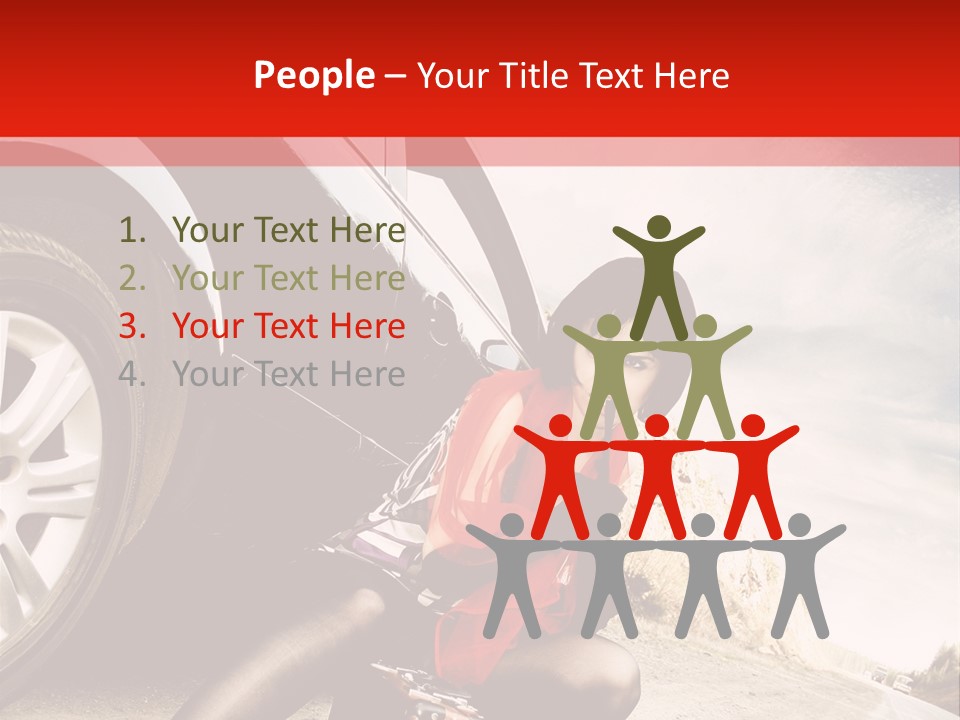 Attractive Luggage Young PowerPoint Template