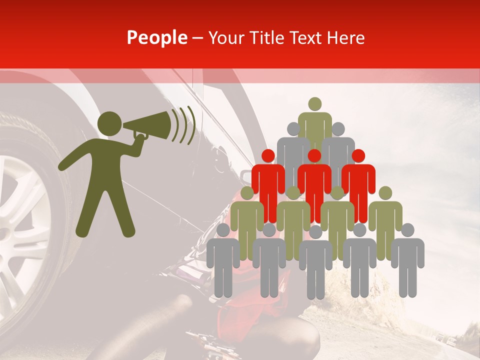 Attractive Luggage Young PowerPoint Template