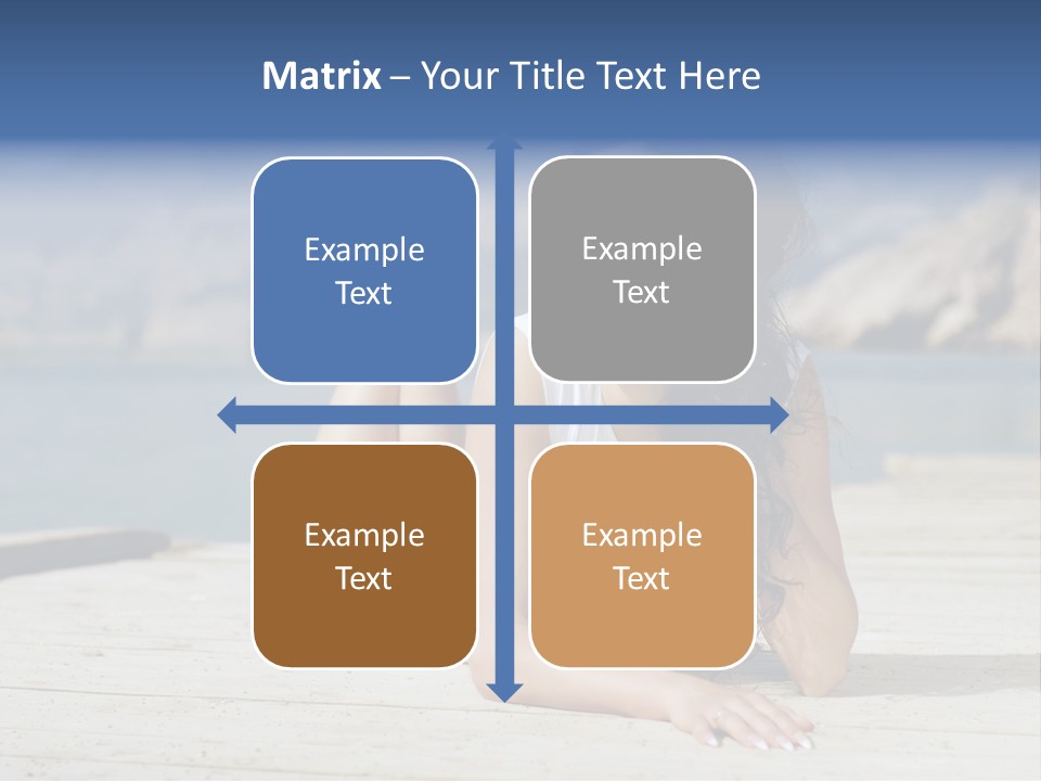 Fitness Woman Posing PowerPoint Template