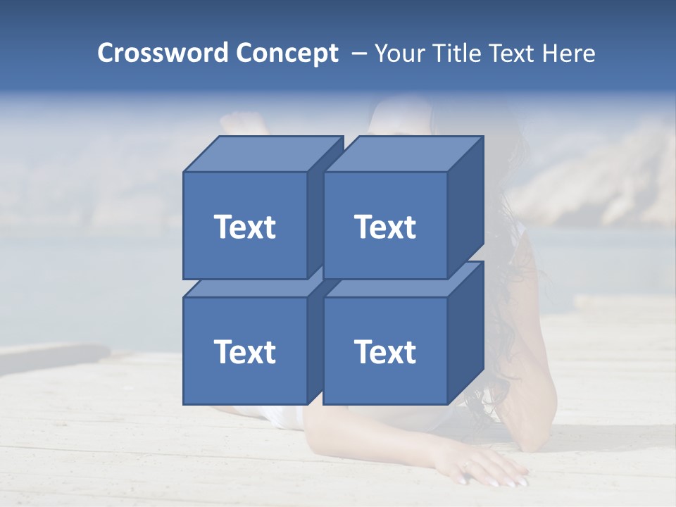 Fitness Woman Posing PowerPoint Template