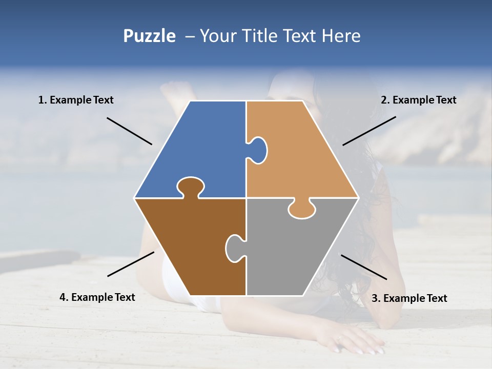 Fitness Woman Posing PowerPoint Template