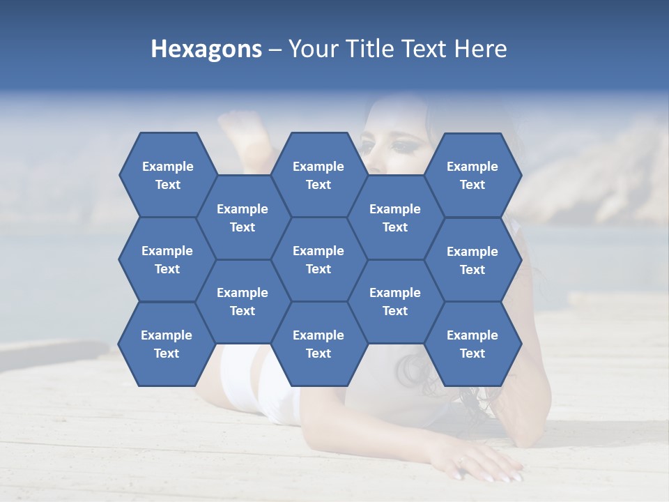 Fitness Woman Posing PowerPoint Template