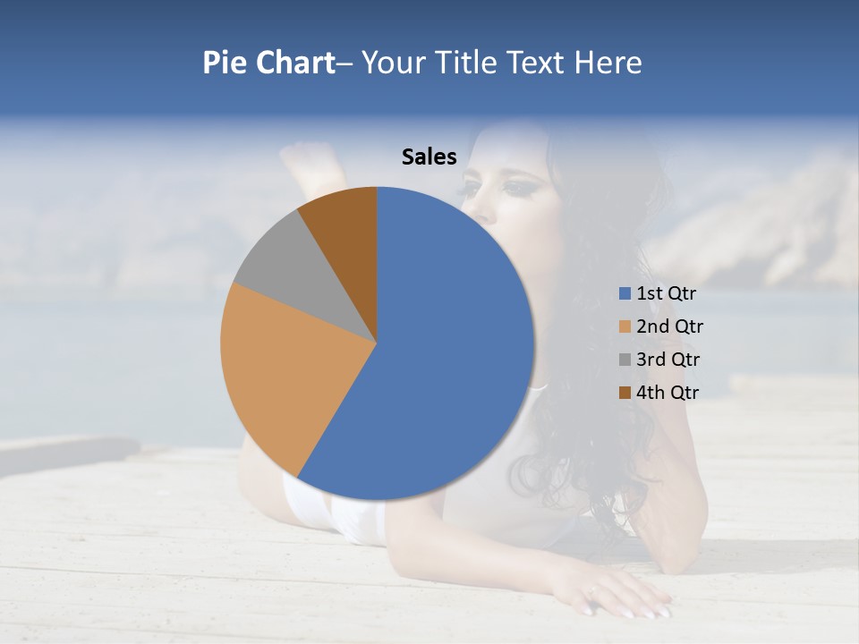 Fitness Woman Posing PowerPoint Template