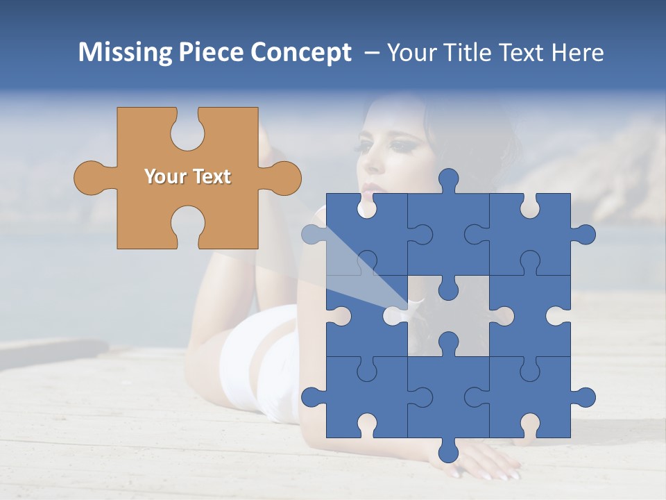 Fitness Woman Posing PowerPoint Template