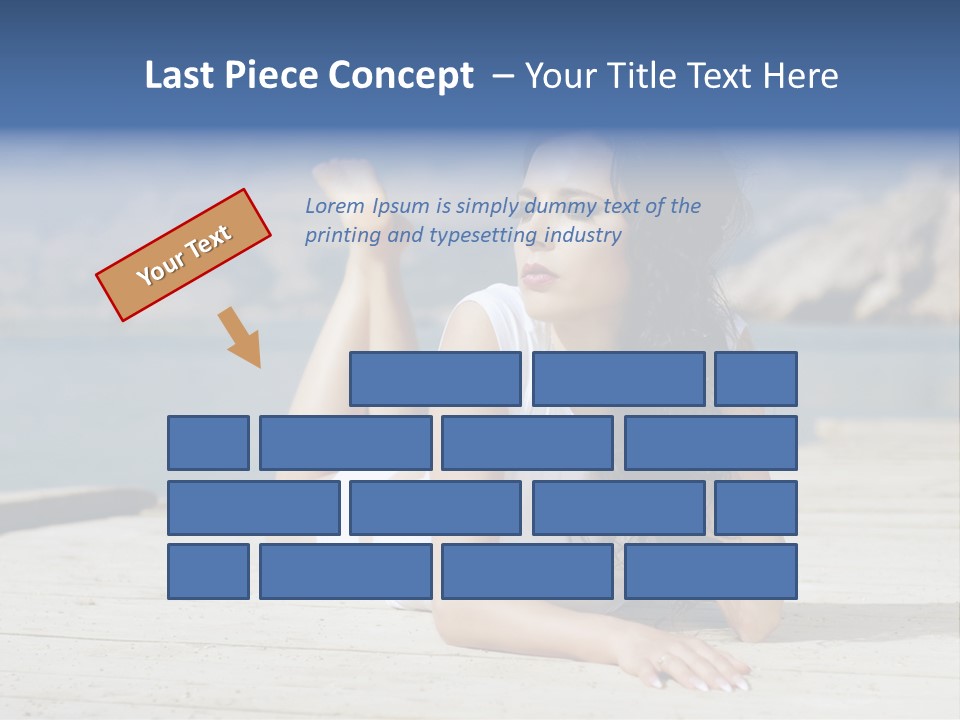 Fitness Woman Posing PowerPoint Template