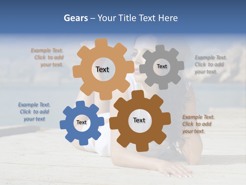 Fitness Woman Posing PowerPoint Template