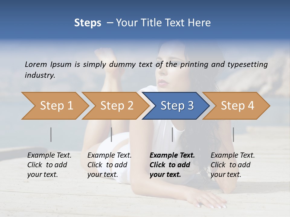 Fitness Woman Posing PowerPoint Template