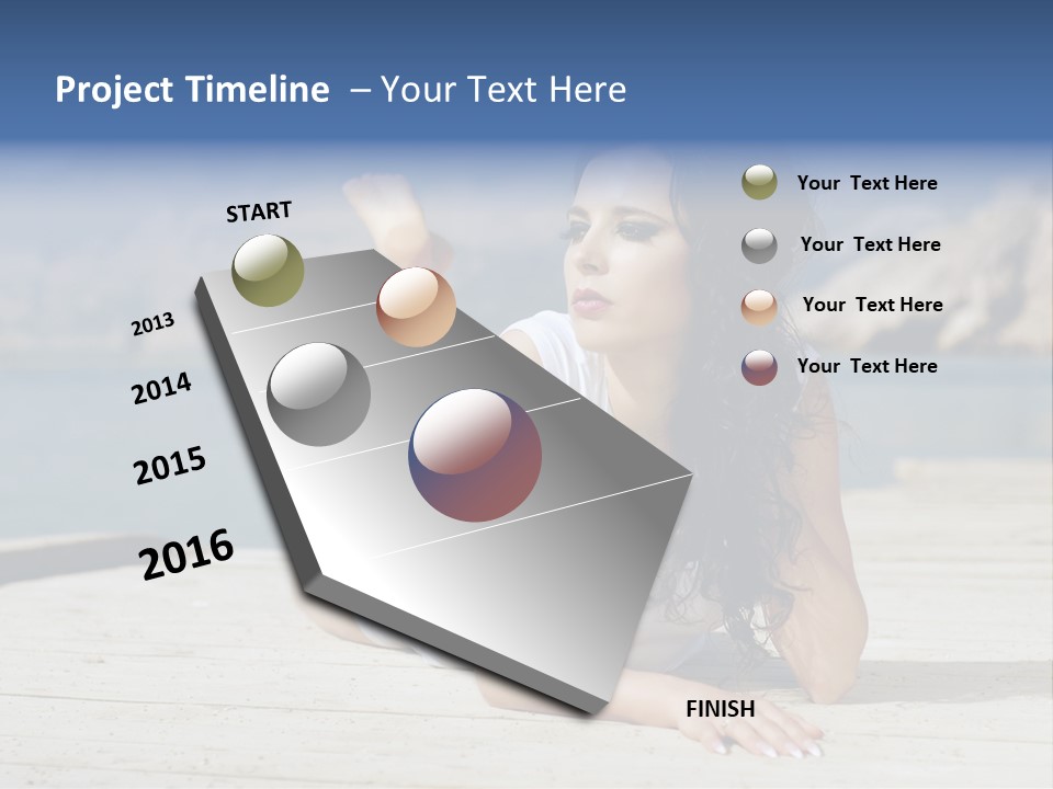 Fitness Woman Posing PowerPoint Template