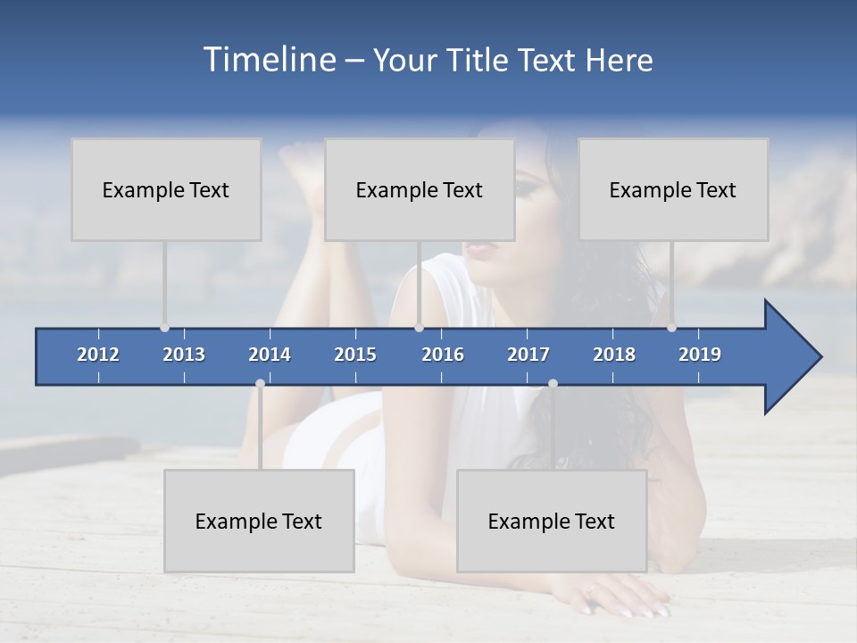 Fitness Woman Posing PowerPoint Template