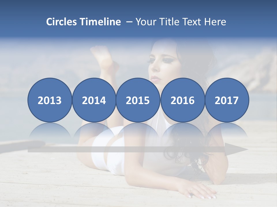 Fitness Woman Posing PowerPoint Template