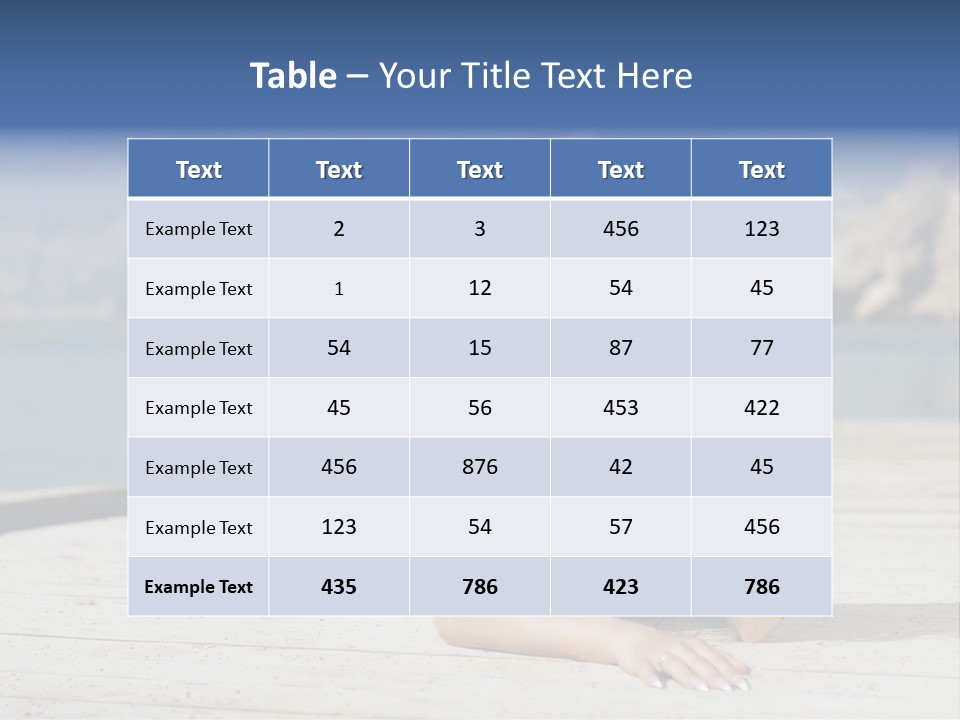 Fitness Woman Posing PowerPoint Template