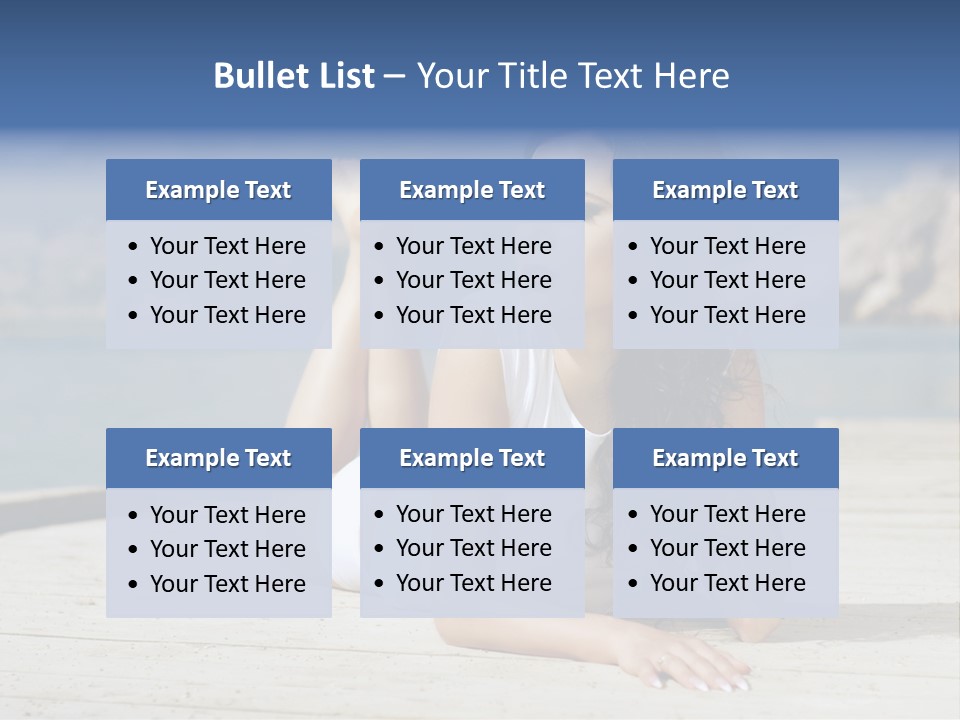 Fitness Woman Posing PowerPoint Template